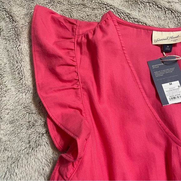 Pink Ruffle Sleeve Dress - Picture 5 of 8